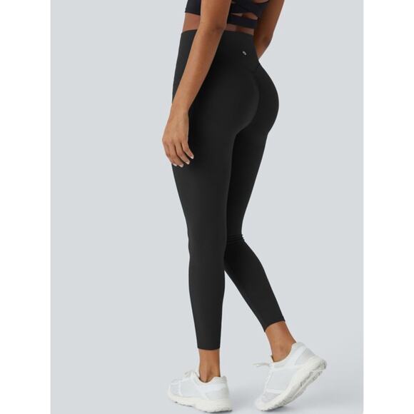 Halara Ultra Sculpt Black 7/8 Length Tummy Control Pocket Leggings Size 2x New - Picture 1 of 9